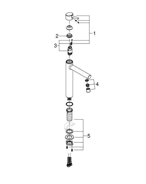 Concetto высокий смеситель для умывальника раковины Grohe 23920001 23920001 фото