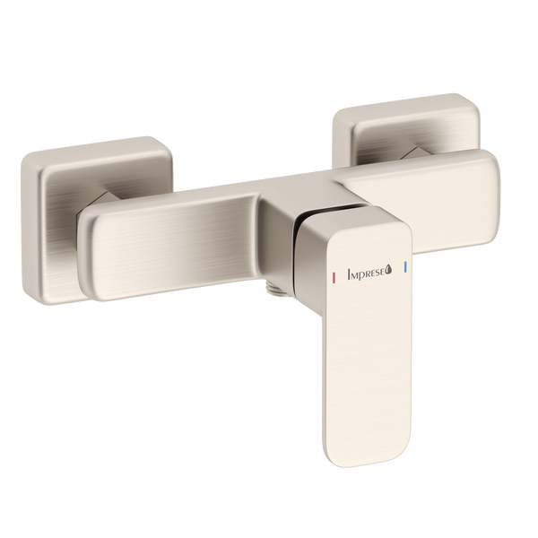 Imprese Bilovec никель. Смеситель для душа квадратный soft-cube, латунь. f03300906AB 94015 фото