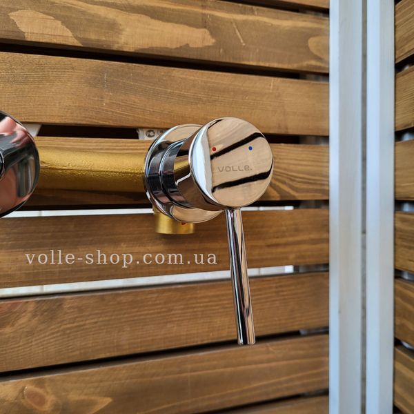 Змішувач для умивальника монтаж на стіну, хром, Volle Cruze 1547.010301 1547.010301 фото