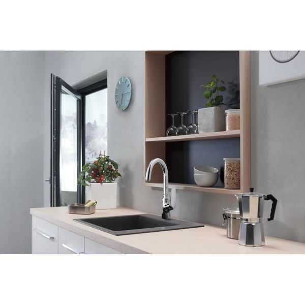 M421-H220 Змiшувач для кухнi, одноважiльний, хром HANSGROHE 71802000 71802000 фото