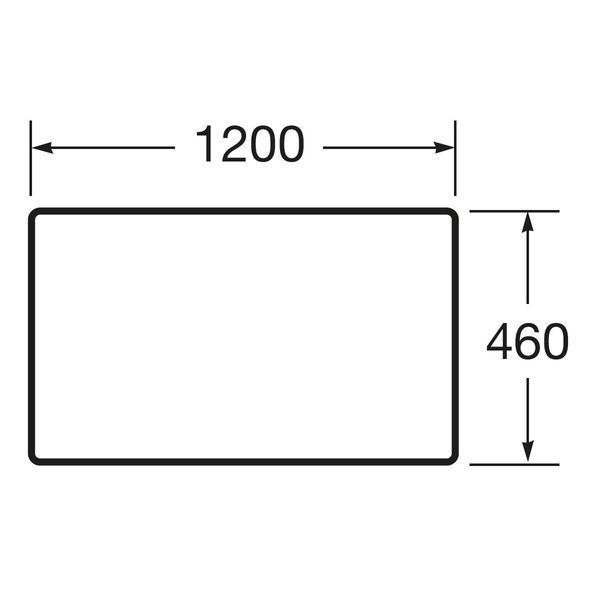 VICTORIA BASIC MODULAR стiльниця 119см, бiлий глянець ROCA A857508806 A857508806 фото