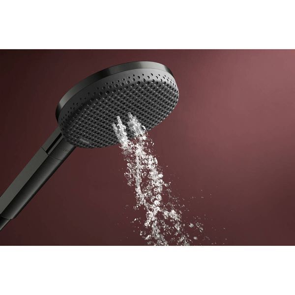RAINDANCE ALIVE SELECT S ручний душ (3 типа струи RainAir, PowderRain, Massage), шліфованний чорний хром HANSGROHE 24500340 24500340 фото