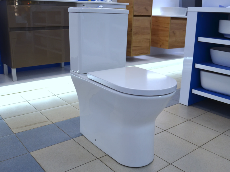 Компакт унітаз пристінний на підлогу, без обідка, Imprese LEDNICE c06207900 91942 фото