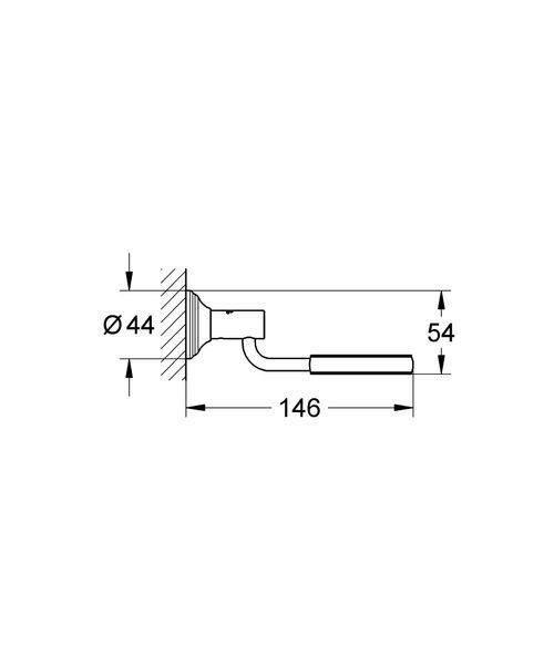 Essentials Authentic Тримач для стакана мильниці дозатора диспенсера хром Grohe 40652001 40652001 фото