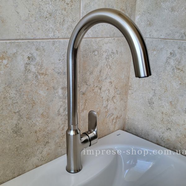 Imprese Vaclav нікель. Змішувач для кухні, високий: 205x300/35; латунь. f03406406AA 84265 фото