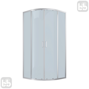 Душевая кабина 90*90 раздвижная, хром, стекло тонированное, Imprese Scala s09806091GR 95136 фото