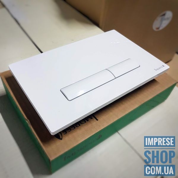 PANI bila белая кнопка смывная клавиша для инсталляции IMPRESE i9040WOLIpure 63469 фото