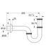 Сифон для умывальника трубный латунь Grohe 28947000 28947000 фото 3