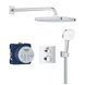 Душова система прихованого монтажу з термостатом, хром Grohe Grohtherm Cube 34871000 34871000 фото 1