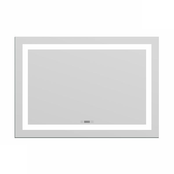 Зеркало 60x80 с подсветкой, подогревом, часами, Imprese KARLOV Option m08607600MC 96451 фото
