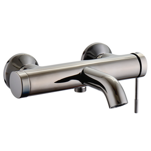 Смеситель для ванны, ручка сбоку, графитовый хром. Imprese BRENTA ZMK091908040 68958 фото