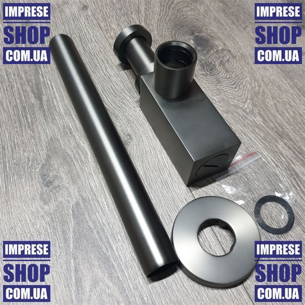 Графитовый Сифон для умывальника, без слива: 1/4. Imprese GRAFIKY ZMK041807600 68218 фото