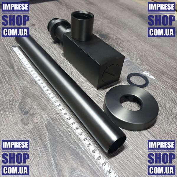 Графитовый Сифон для умывальника, без слива: 1/4. Imprese GRAFIKY ZMK041807600 68218 фото