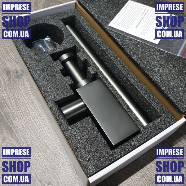 Графитовый Сифон для умывальника, без слива: 1/4. Imprese GRAFIKY ZMK041807600 68218 фото