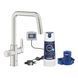 GROHE Blue Pure Via змішувач для кухні, колір суперсталь, з фільтром, Grohe 30559DC0 30559DC0 фото 1