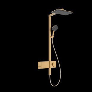 RAINDANCE ALIVE Q Showerpipe душова система 210/340 2jet, з термостатом, шліфованна бронза HANSGROHE 24590140 24590140 фото