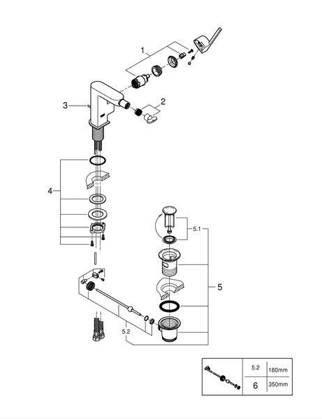 Одноважільний змішувач для біде Grohe Plus 33241003 33241003 фото