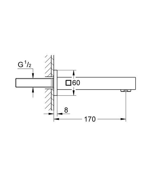 Излив для ванны Grohe Eurocube 13303000 13303000 фото