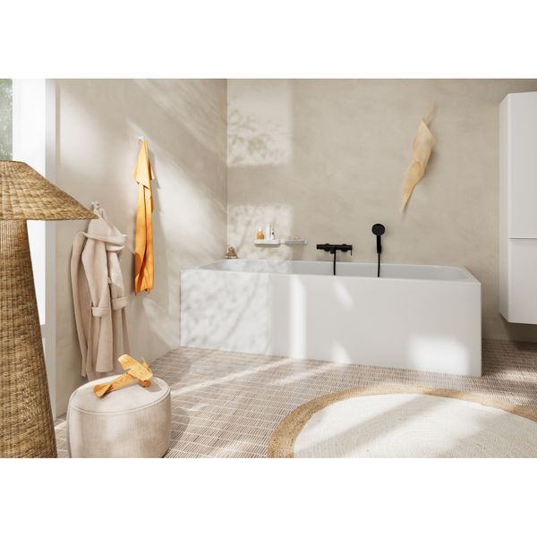 TECTURIS S змішувач для ванни, одноважільний, колір чорний матовий HANSGROHE 73422670 73422670 фото