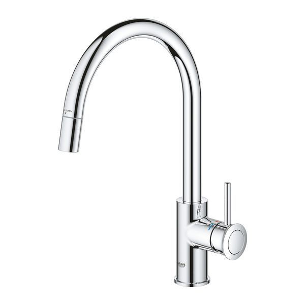 BauClassic високий змішувач для кухні з висувним виливом Grohe 30573000 30573000 фото