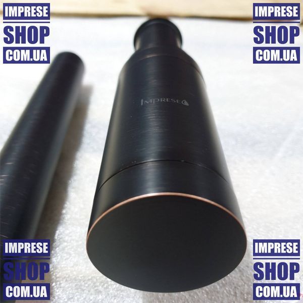Сифон для умывальника, латунь, брашированный черный, IMPRESE PODZIMA ZRALA ZMK021708600 67999 фото