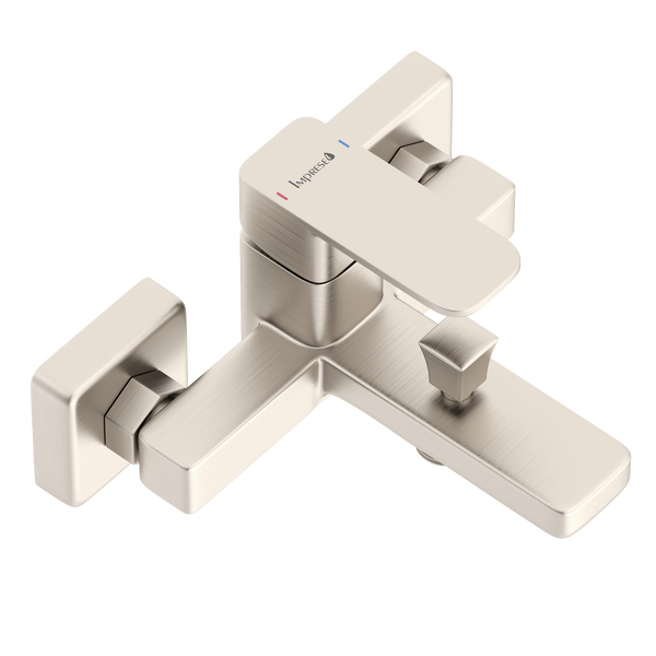 Змішувач для ванни, колір нікель, квадратний soft-cube, 159/35. Imprese Bilovec f03200906AB 94014 фото
