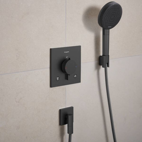 FIXFIT FINE E шлангове з'єднання, шліфованний чорний хром HANSGROHE 28883340 28883340 фото