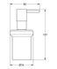 Essentials матовый черный Дозатор жидкого мыла диспенсер Grohe 1024702430 1024702430 фото 3