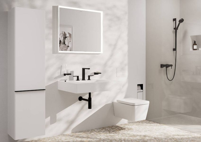 XUNIVA Q умивальник, що вбудовується 45*35см без отв, з переливом HANSGROHE 60154450 60154450 фото