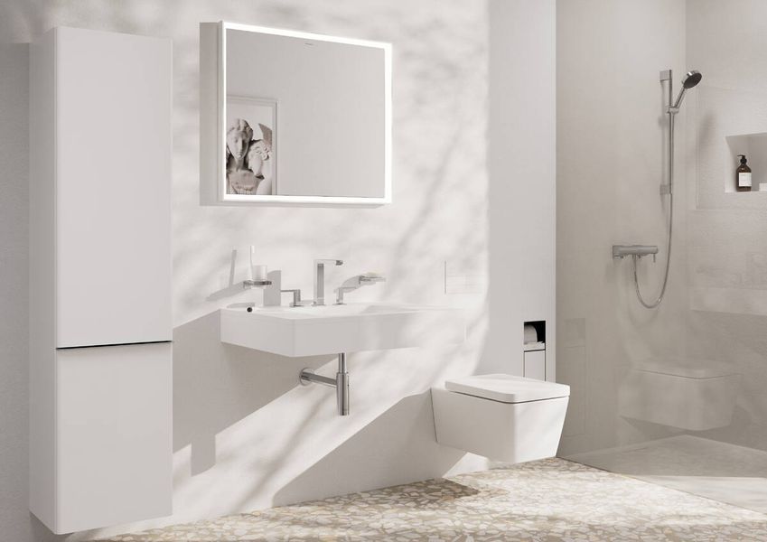 XUNIVA Q умивальник, що вбудовується 45*35см без отв, з переливом HANSGROHE 60154450 60154450 фото