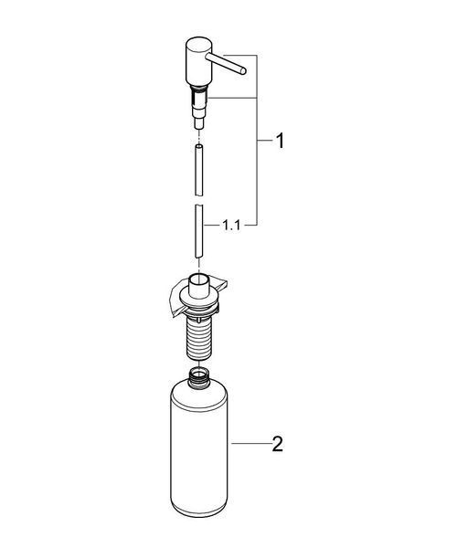 Дозатор рідкого мила Grohe Contemporary 40536000 40536000 фото