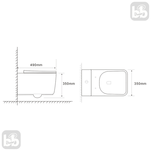 Унитаз подвесной с крышкой soft-close, vortice, Volle PUERTA 2.0 1331.002000 96740 фото