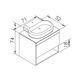 BLACK EDGE шафка 70см з накладним умивальником і стільницею Imprese f32117W 81843 фото 2