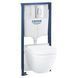 Комплект унитаза подвесного с инсталляцией Grohe Solido 5 в 1 с овальной кнопкой, хром 39536000 39536000 фото 1