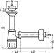 Viega. Сифон для умывальника, бутылочный: 5/4; 225x115/32мм; пластик. 103927 103927 фото 2