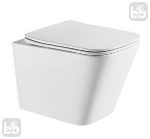 Унітаз підвісний з кришкою квадратний Imprese KUBIK TWIST c06810233 101474 фото