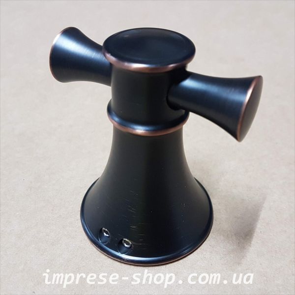 Двойной Крючок в ванную комнату, брашированный черный, IMPRESE PODZIMA ZRALA ZMK02170821 56593 фото