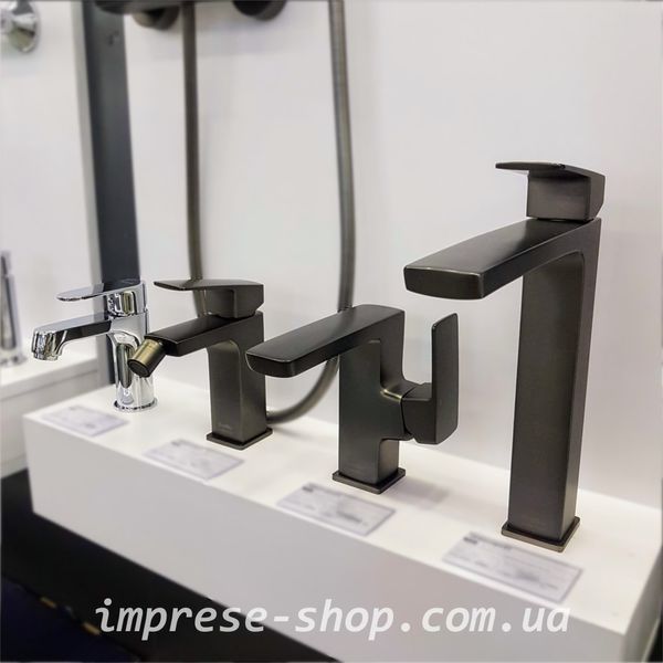 Графитовый Смеситель для биде: 128x121/35 мм; латунь. Imprese GRAFIKY ZMK041807070 60365 фото