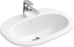 Врезной умывальник 56*40,5см O.NOVO встраиваемый поверх столешницы, Villeroy&Boch 41615601 41615601 фото