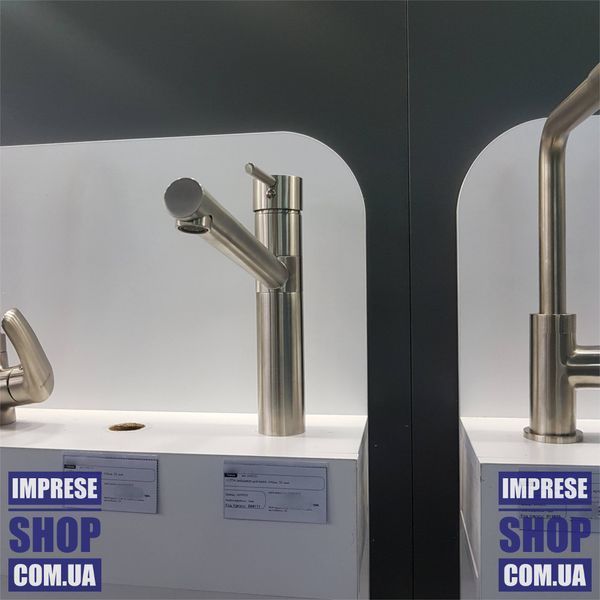 Imprese PIVOT LSS сатин. Змішувач для кухні, середній: 224x189/40; сталь. f03408502LS 86273 фото
