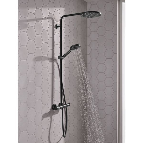 Raindance Select S Душова система Showerpipe 240 1jet P, з термостатом, колiр покриття матовий чорний HANSGROHE 27633670 27633670 фото