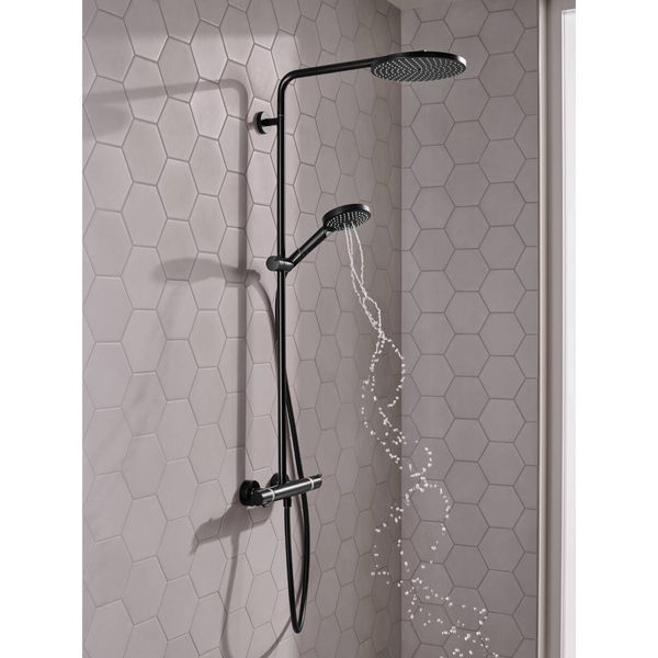 Raindance Select S Душова система Showerpipe 240 1jet P, з термостатом, колiр покриття матовий чорний HANSGROHE 27633670 27633670 фото