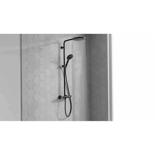 Raindance Select S Душова система Showerpipe 240 1jet P, з термостатом, колiр покриття матовий чорний HANSGROHE 27633670 27633670 фото