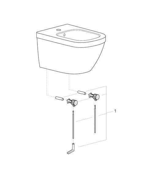 Биде подвесное, белый, Grohe EuroCeramic 39208000 39208000 фото