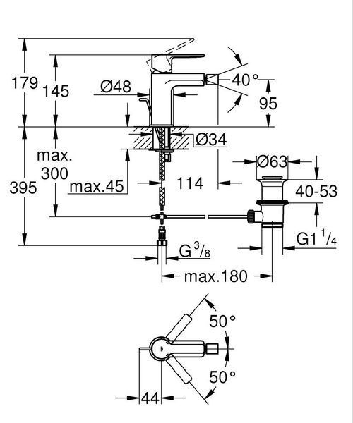 Lineare смеситель для биде Grohe 33848001 33848001 фото