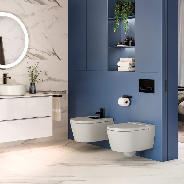 INSPIRA Round унiтаз 370*560*440мм, пiдвiсний, круглий, Rimless, горизонтальний випуск ROCA A346527000 A346527000 фото