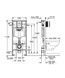 RAPID SL инсталляция для подвесного унитаза 1,13м, 5в1 GROHE 38827000 38827000 фото 2