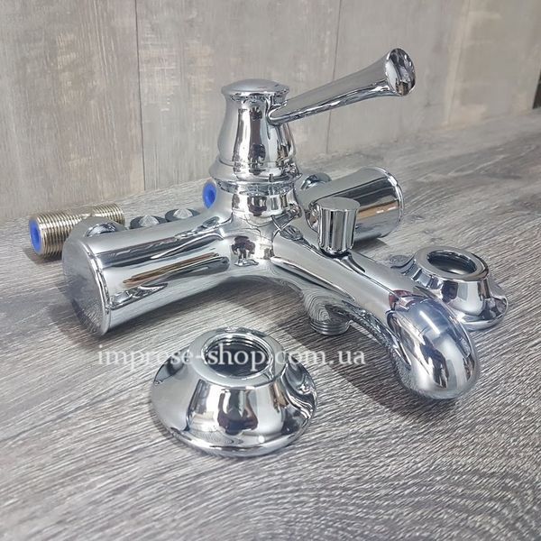 Вінтажний змішувач для ванни, хром, IMPRESE PODZIMA LEDOVE ZMK01170104 56581 фото