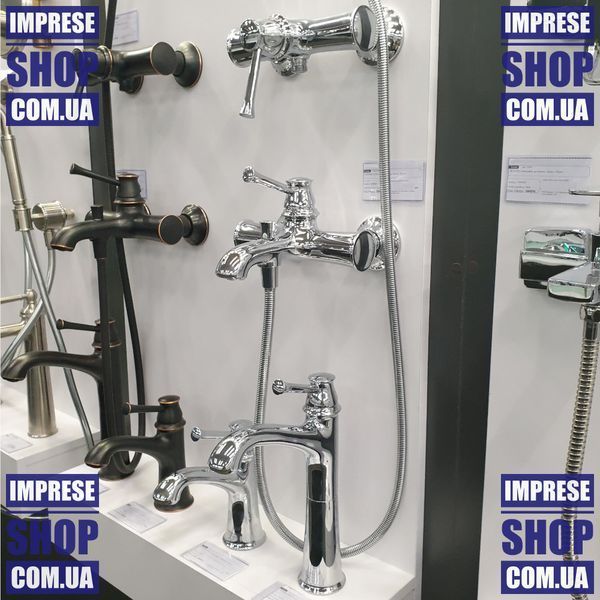 Вінтажний змішувач для ванни, хром, IMPRESE PODZIMA LEDOVE ZMK01170104 56581 фото