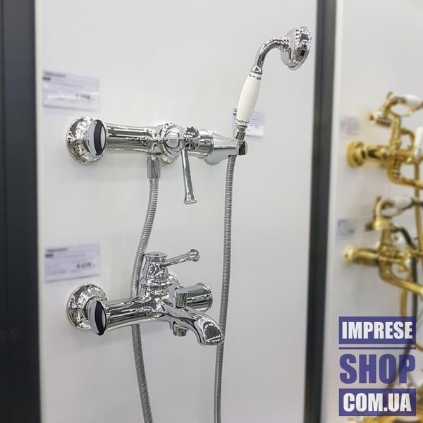 Вінтажний змішувач для ванни, хром, IMPRESE PODZIMA LEDOVE ZMK01170104 56581 фото